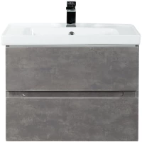 Тумба под раковину Art&Max Techno AM-Techno-700-2C-SO-FC305 67 см, подвесная, айс какао