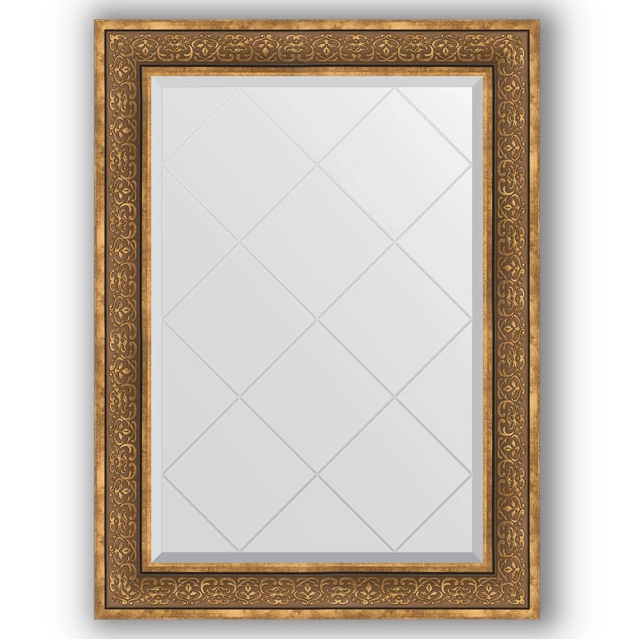 Зеркало 79x106 см  вензель бронзовый Evoform Exclusive-G BY 4206 зеркало 99x174 см вензель бронзовый evoform exclusive g by 4421