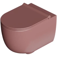 Унитаз подвесной Alice Unica 32254197 безободковый, торнадо, табаско глянец