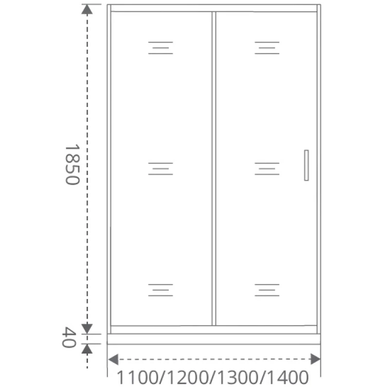 Душевая дверь 110 см Good Door Infinity WTW-110-C-CH прозрачное