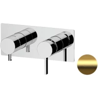 Смеситель для ванны Remer Metrica MC93ZBG встраиваемый, золотой матовый