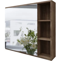 Зеркальный шкаф 80x70 см темный дуб Grossman Форта 2080022