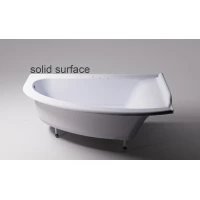 Ванна из литьевого мрамора Astra-Form Анастасия Solid Surface 01010064 182x125 см R, угловая, белый матовый