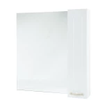 Изображение товара зеркальный шкаф 74x80 см белый глянец l/r bellezza тиффани 4610512000014