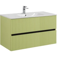 Тумба под раковину Art&Max Torino AM-TORINO-1000-2C-SO-MN-P 100 см, подвесная, мятный матовый