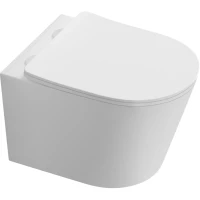 Унитаз подвесной Aquatek Таурус AQ1580T-00 безободковый, торнадо, с сиденьем микролифт, белый