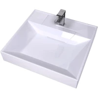 Раковина Uperwood Top 291021039 60x55 см, над стиральной машиной, с кронштейнами, белый