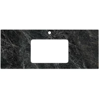 Столешница 117 см темно-серый глянец для раковин встраиваемых снизу Kerama Marazzi Plaza Classic Риальто PL3.VT93\120T