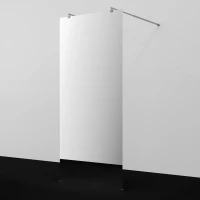 Душевая перегородка WasserKRAFT Vechte 60W40BN-MR 119,4 см, профиль никель, стекло зеркальное