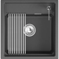 Кухонная мойка Granula 5002i, ЧЁРНЫЙ 50x51 см, черный