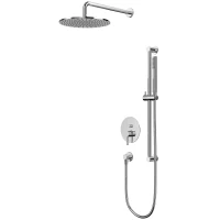 Душевой комплект Whitecross Y YSET05CR 300 мм, со смесителем, хром