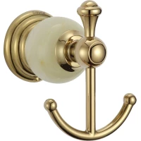 Крючок Savol 57B S-05754B двойной, для ванны, золотой