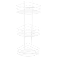 Полка для ванной Fixsen FX-710W-3 20x20 см, угловая, тройная, белый