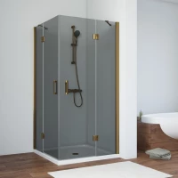 Душевой уголок Vegas Glass AFA TUR NOVO h1890 120 05 07 120x120 см, профиль бронза, стекло графитовое