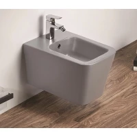 Биде подвесное CeramaLux 5370MH светло-серый матовый