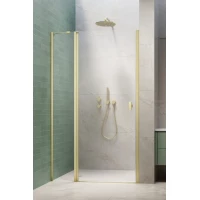 Душевая дверь Radaway Nes Brushed Light Gold DWJ II 110 Left 10036110-98-01L 110 см L, профиль светлое золото матовый, стекло прозрачное