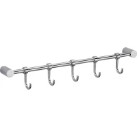 Планка с крючками Savol S-006205 для ванны, хром