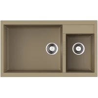 Кухонная мойка Tetogranit Omoikiri Tedori 86-2-LB-CH шампань 4993937