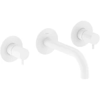 Смеситель для раковины Ravak Espirit ES 019.10WV.O1 X070239 встраиваемый, без донного клапана, белый матовый