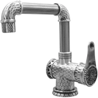 Смеситель для раковины без донного клапана Zorg Antic A 419U-SL