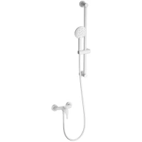 Смеситель для душа Wonzon & Woghand WW-4570-MW с душевым гарнитуром, белый матовый