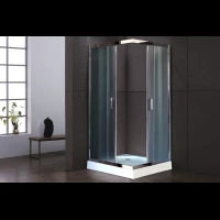 Душевой уголок с поддоном Royal Bath RB80HP-C-CH 80x80 см, профиль хром, стекло матовое