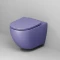 Унитаз подвесной Grossman GR-4411LIMS безободковый, с сиденьем микролифт, фиолетовый матовый - 5