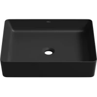 Раковина-чаша Wellsee FreeDom 2.0 323016000 51x40 см, накладная, черный матовый