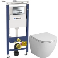 Комплект подвесной унитаз Grossman GR-4455S + система инсталляции Geberit 458.125.21.1
