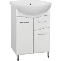 Тумба белый глянец 49 см Style Line Эко Волна ЛС-00000098