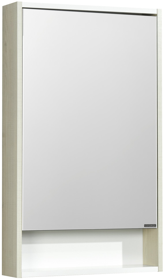 Зеркальный шкаф 51х86 см белый глянец/ясень фабрик Акватон Рико 1A212302RIB90