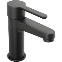 Смеситель для раковины Mariani Winter A14380WN12 без донного клапана, черный матовый