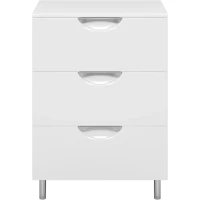 Тумба Misty Марго П-Мрг07060-011 60 см, напольная, белый глянец