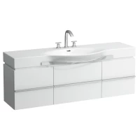 Тумба белый матовый 149,3 см 1 ящик, 2 дверцы Laufen Case 4.0135.1.075.463.1