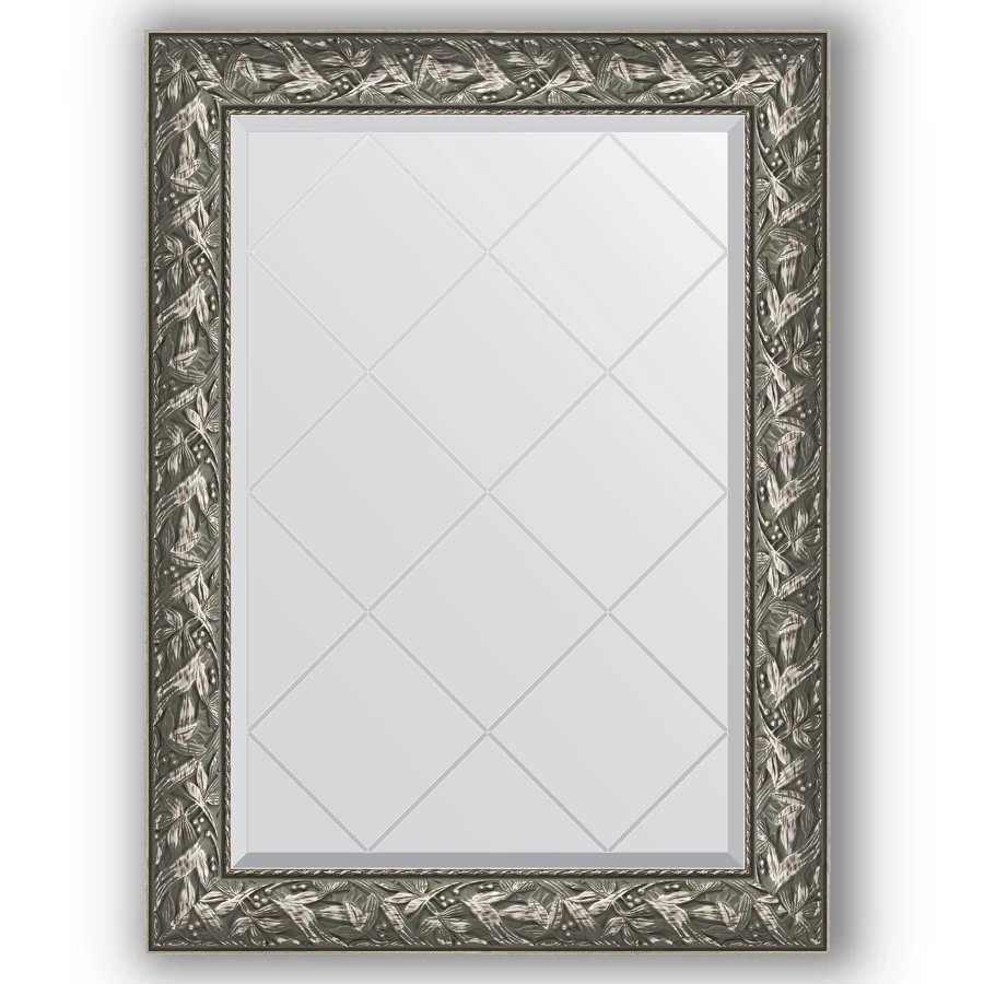 Зеркало 79x106 см византия серебро Evoform Exclusive-G BY 4200 зеркало напольное 84x203 см византия бронза evoform exclusive floor by 6126
