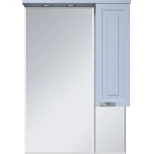 Изображение товара зеркальный шкаф misty терра п-тер02070-0501п 69x100,1 см r, с подсветкой, выключателем, серый матовый