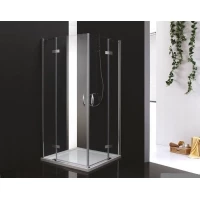 Душевой уголок Cezares Bergamo 100x100 см текстурное стекло BERGAMO-W-A-2-100-P-Cr