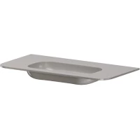 Раковина Armadi Art Voi Stonefinish Stonegrey 786-100-SF-SG без отв. 102x51 см, накладная, светло-серый камень матовый