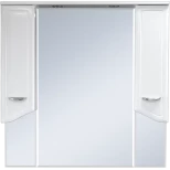 Изображение товара зеркальный шкаф misty дрея э-дре02105-01св 100,5x100 см, с подсветкой, выключателем, белый глянец