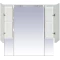 Зеркальный шкаф Misty Дрея Э-Дре02105-01Св 100,5x100 см, с подсветкой, выключателем, белый глянец - 2
