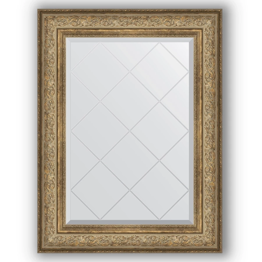 Зеркало 70x93 см виньетка античная бронза Evoform Exclusive-G BY 4124