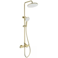 Душевая система Wonzon & Woghand Solid WW-C3011-A-BG 255 мм, с термостатом, золотой матовый