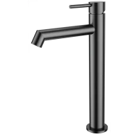 Смеситель для раковины Wonzon & Woghand WW-H1064-BGG темный графит матовый