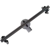 Душевой трап (лоток) Knotlor Core SDRS0600GM 60 см, с решеткой, щелевой, вороненая сталь