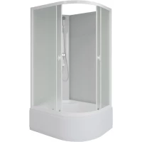 Душевая кабина 100x80x195 см Niagara P100/80/40L/MT/BK матовое