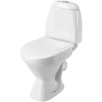Унитаз-компакт Santek Римини 1.WH11.1.758 косой выпуск, с сиденьем полипропилен, белый