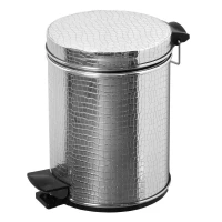 Мусорное ведро 3л, хром крокодил Camelos 03HKR-10-9