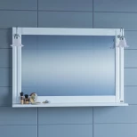 Изображение товара зеркало 122x81,6 см белый глянец санта монарх 700206
