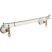 Полка стеклянная 60 см Migliore Olivia ML.OLV-60.620.BI.BR