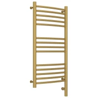 Полотенцесушитель электрический 800x400 золотой матовый МЭМ правый, перемычка выгнутая Сунержа Богема 3.0 032-5803-8040